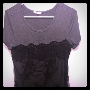 Maurice’s lace grey tee